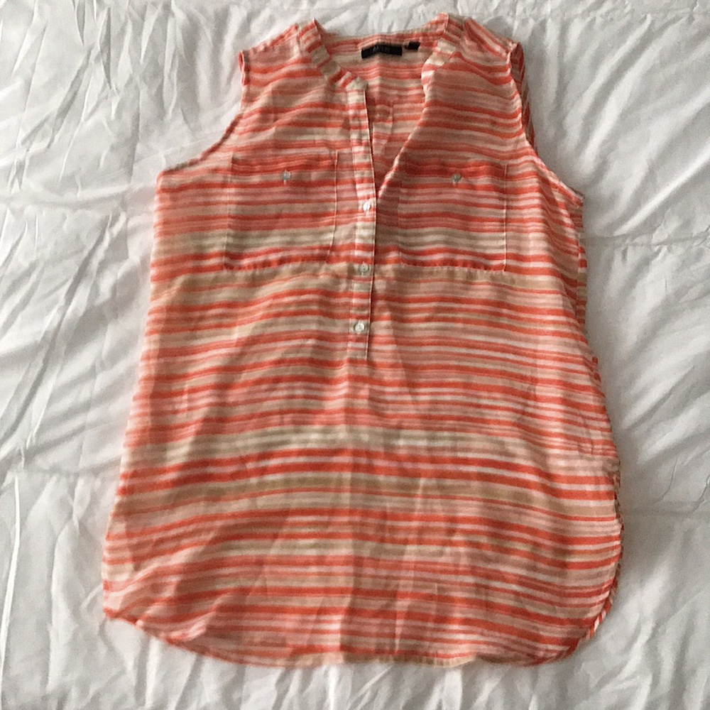Orange Stripped Blouse